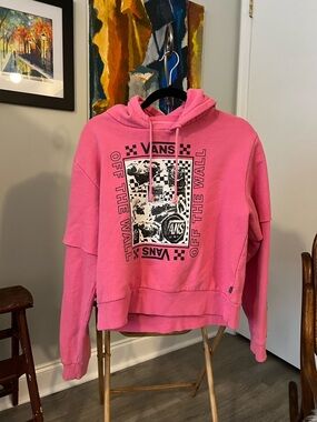 Vans Hot Pink Graphic 'Off The Wall' Hoodie